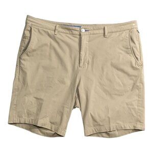 NWOT Twillory Golf Shorts Men's 38 Tan Khaki Performance Fabric